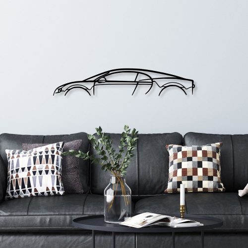 Stylish Black Decorative Metal Wall Accessory, 70 x 13 cm | 100% Metal, 1.5 mm Thickness | Easy Wall Mounting for Modern Home Decor