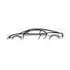Stylish Black Decorative Metal Wall Accessory, 70 x 13 cm | 100% Metal, 1.5 mm Thickness | Easy Wall Mounting for Modern Home Decor