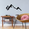 Stylish Black Decorative Metal Wall Accessory, 70 x 30 cm | 100% Metal, 1.5 mm Thick | Easy Wall Mounting, Perfect for Modern Home Decor