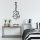 Stylish Black Decorative Metal Wall Accessory, 23 x 55 cm | 100% Metal (1.5 mm Thick) | Easy Wall Mounting | Perfect for Modern Home Decor