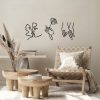 Stylish Black Decorative Metal Wall Accessory (3 Pieces) | 100% Metal, 1.5 mm Thick | Sizes: 22x24 cm, 18x30 cm, 18x25 cm | Easy Wall Hanging, Modern Design