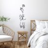 Stylish Black Decorative Metal Wall Accessory (3 Pieces) | 100% Metal, 1.5 mm Thick | Sizes: 22x24 cm, 18x30 cm, 18x25 cm | Easy Wall Hanging, Modern Design