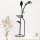 Stylish Black Decorative Metal Wall Accessory, 33 x 0.15 x 71 cm | 100% Metal, 1.5 mm Thick | Easy Wall Mounting for Modern Home Decor