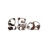 Hand-Painted Decorative Metal Wall Accessory (3 Pieces) | Antiquation Finish | Sizes: 26x18cm, 27x20cm, 18x28cm | Unique Art for Home Decor