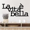 Stylish Black Decorative Metal Wall Accessory, 60 x 30 cm | 100% Metal, 1.5 mm Thickness | Lightweight (0.411 kg) | Perfect for Modern Home Decor