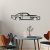 Stylish Black Decorative Metal Wall Accessory, 70 x 18 cm | 100% Metal, 1.5 mm Thickness | Easy Wall Mounting for Modern Home Decor