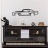 Stylish Black Decorative Metal Wall Accessory, 70 x 18 cm | 100% Metal, 1.5 mm Thickness | Easy Wall Mounting for Modern Home Decor