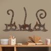 Hand-Painted Decorative Metal Wall Accessory, 33 x 60 cm, 1.5 mm Thick, Antiquation Finish | Unique Art Piece for Home Decor, Adds Charm & Style