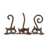 Hand-Painted Decorative Metal Wall Accessory, 33 x 60 cm, 1.5 mm Thick, Antiquation Finish | Unique Art Piece for Home Decor, Adds Charm & Style