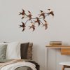 Hand-Painted Decorative Metal Wall Accessory, 69 x 41 x 7 cm | 100% Metal, 1.5 mm Thick | Unique Art Piece for Home Decor, Color Variations May Occur