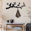 Durable Metal Wall Hook, Black, 67 x 27 x 2 cm | 100% Metal Construction, Easy Installation with Screws | Ideal for Home Organization & Decor