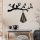 Durable Metal Wall Hook, Black, 67 x 27 x 2 cm | 100% Metal Construction, Easy Installation with Screws | Ideal for Home Organization & Decor