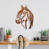 Hand-Painted Decorative Metal Wall Accessory, 38 x 53 cm | 100% Metal, 1.5 mm Thick | Unique Color Variations for Stylish Home Decor