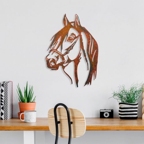 Hand-Painted Decorative Metal Wall Accessory, 38 x 53 cm | 100% Metal, 1.5 mm Thick | Unique Color Variations for Stylish Home Decor