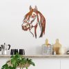 Hand-Painted Decorative Metal Wall Accessory, 38 x 53 cm | 100% Metal, 1.5 mm Thick | Unique Color Variations for Stylish Home Decor