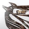 Hand-Painted Decorative Metal Wall Accessory, 38 x 53 cm | 100% Metal, 1.5 mm Thick | Unique Color Variations for Stylish Home Decor