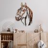 Hand-Painted Decorative Metal Wall Accessory, 38 x 53 cm | 100% Metal, 1.5 mm Thick | Unique Color Variations for Stylish Home Decor