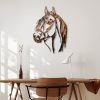 Hand-Painted Decorative Metal Wall Accessory, 38 x 53 cm | 100% Metal, 1.5 mm Thick | Unique Color Variations for Stylish Home Decor