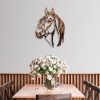 Hand-Painted Decorative Metal Wall Accessory, 38 x 53 cm | 100% Metal, 1.5 mm Thick | Unique Color Variations for Stylish Home Decor