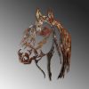 Hand-Painted Decorative Metal Wall Accessory, 38 x 53 cm | 100% Metal, 1.5 mm Thick | Unique Color Variations for Stylish Home Decor