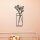 Stylish Black Decorative Metal Wall Accessory, 58 x 61 cm | 100% Metal, 1.5 mm Thickness | Easy Wall Mounting, Perfect for Modern Decor