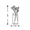 Stylish Black Decorative Metal Wall Accessory, 58 x 61 cm | 100% Metal, 1.5 mm Thickness | Easy Wall Mounting, Perfect for Modern Decor