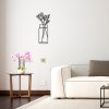 Stylish Black Decorative Metal Wall Accessory, 58 x 61 cm | 100% Metal, 1.5 mm Thickness | Easy Wall Mounting, Perfect for Modern Decor