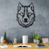 Stylish Black Decorative Metal Wall Accessory, 38 x 50 cm | 100% Metal, 2 mm Thickness | Easy Wall Hanging, Perfect for Modern Home Decor