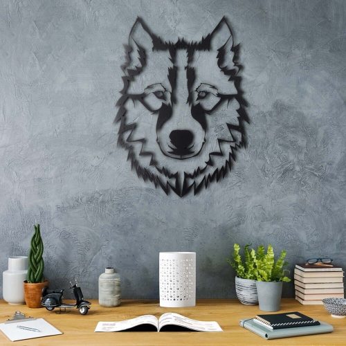 Stylish Black Decorative Metal Wall Accessory, 38 x 50 cm | 100% Metal, 2 mm Thickness | Easy Wall Hanging, Perfect for Modern Home Decor