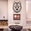 Stylish Black Decorative Metal Wall Accessory, 38 x 50 cm | 100% Metal, 2 mm Thickness | Easy Wall Hanging, Perfect for Modern Home Decor