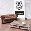 Stylish Black Decorative Metal Wall Accessory, 38 x 50 cm | 100% Metal, 2 mm Thickness | Easy Wall Hanging, Perfect for Modern Home Decor
