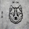 Stylish Black Decorative Metal Wall Accessory, 38 x 50 cm | 100% Metal, 2 mm Thickness | Easy Wall Hanging, Perfect for Modern Home Decor