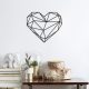 Stylish Black Decorative Metal Wall Accessory, 47 x 40 cm | 100% Metal, 1.5 mm Thickness | Easy Wall Mounting for Modern Home Decor