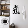 Stylish Black Decorative Metal Wall Accessory, 38 x 48 cm | 100% Metal, 1.5 mm Thickness | Lightweight 0.72 kg | Perfect for Modern Home Decor