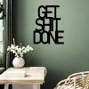 Stylish Black Decorative Metal Wall Accessory, 38 x 48 cm | 100% Metal, 1.5 mm Thickness | Lightweight 0.72 kg | Perfect for Modern Home Decor