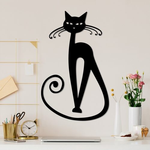 Stylish Black Decorative Metal Wall Accessory, 37 x 60 cm | 100% Metal, 1.5 mm Thickness | Perfect for Modern Home Decor & Unique Wall Art