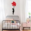 Stylish Decorative Metal Wall Accessory, 100 x 34 cm, 100% Metal (1.5 mm) | Black & Red | Easy Wall Mounting | Perfect for Modern Decor