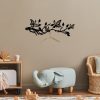 Durable Metal Wall Hook, Black, 60 x 24 x 2 cm | 100% Metal Construction, Easy Installation with Screws | Ideal for Home Organization & Decor