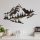 Hand-Painted Decorative Metal Wall Accessory, 70 cm x 40 cm, 100% Metal (1.5 mm) | Unique Color Variations | Stylish Accent for Home Decor