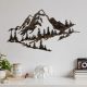 Hand-Painted Decorative Metal Wall Accessory, 70 cm x 40 cm, 100% Metal (1.5 mm) | Unique Color Variations | Stylish Accent for Home Decor