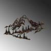 Hand-Painted Decorative Metal Wall Accessory, 70 cm x 40 cm, 100% Metal (1.5 mm) | Unique Color Variations | Stylish Accent for Home Decor