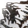 Hand-Painted Decorative Metal Wall Accessory, 70 cm x 40 cm, 100% Metal (1.5 mm) | Unique Color Variations | Stylish Accent for Home Decor