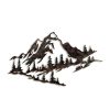 Hand-Painted Decorative Metal Wall Accessory, 70 cm x 40 cm, 100% Metal (1.5 mm) | Unique Color Variations | Stylish Accent for Home Decor