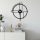 Elegant Black Decorative Metal Wall Clock, 49 x 43 cm | 100% Metal (1.5 mm), Silent Mechanism | Perfect for Home & Office Decor, Easy Wall Mount