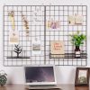 Stylish Decorative Metal Wall Accessory (2 Pieces), Black, 50 x 70 x 3 cm | 100% Metal with 10 Tiny Latches | Perfect for Modern Home Decor & Art Display