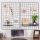 Stylish Decorative Metal Wall Accessory (2 Pieces), Black, 50 x 70 x 3 cm | 100% Metal with 10 Tiny Latches | Perfect for Modern Home Decor & Art Display