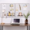 Stylish Decorative Metal Wall Accessory (2 Pieces), Black, 60 x 60 x 3 cm | 100% Metal with 10 Tiny Latches | Perfect for Modern Home Decor & Art Display
