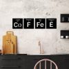 Stylish Decorative Metal Wall Accessory (4 Pieces), Black, 18 x 18 cm | 100% Metal, 1.5 mm Thickness | Perfect for Modern Home Decor & Accent Walls