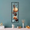 Hand-Painted Decorative Metal Wall Accessory, 32 x 90 x 4 cm | 100% Metal, Unique Color Variations | Perfect for Home Decor & Art Lovers