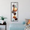 Hand-Painted Decorative Metal Wall Accessory, 32 x 90 x 4 cm | 100% Metal, Unique Color Variations | Perfect for Home Decor & Art Lovers